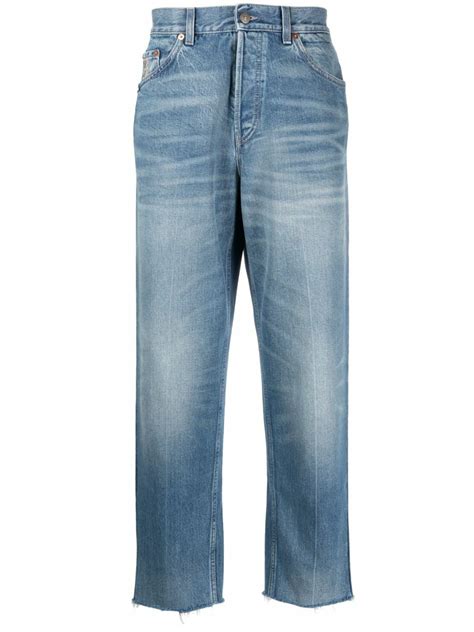 gonna denim gucci|gucci jeans net a porter.